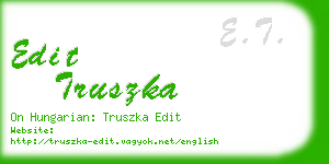 edit truszka business card